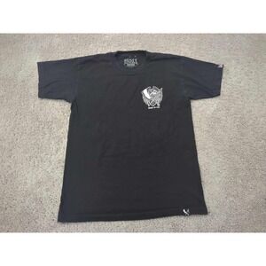 Rusty Butcher T Shirt Mens Large Black Moto Made in USA